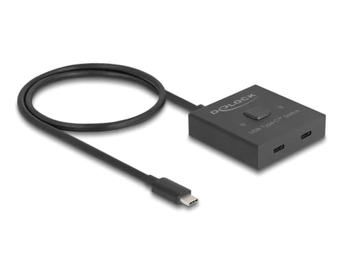Delock 18911 Keskitin Usb 3.2 Gen 2 (3.1 Gen 2) Type-c 10000 Mbit/s Musta