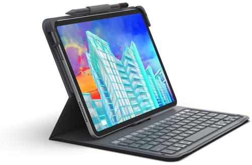 Zagg Messenger Folio 2 Qwerty Ipad 10th Gen Nordisk Charcoal billede