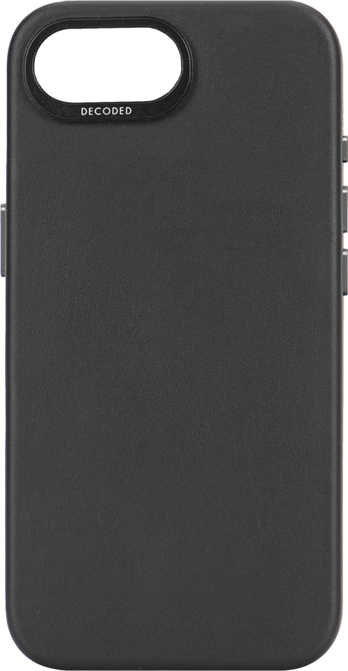 Decoded Leather Backcover Iphone 16e Svart