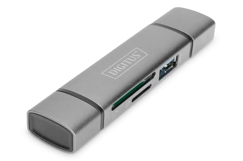 Digitus Da-70886 Kortinlukija Usb 3.2 Gen 1 (3.1 Gen 1) Type-a/type-c Alumiini