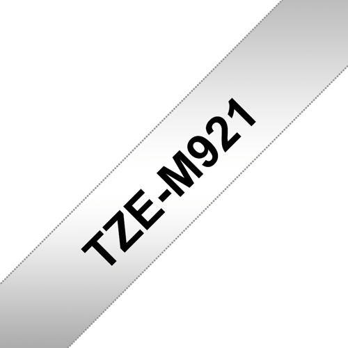 Brother Tape 9mm Tze-m921 Sort/mat S�lv