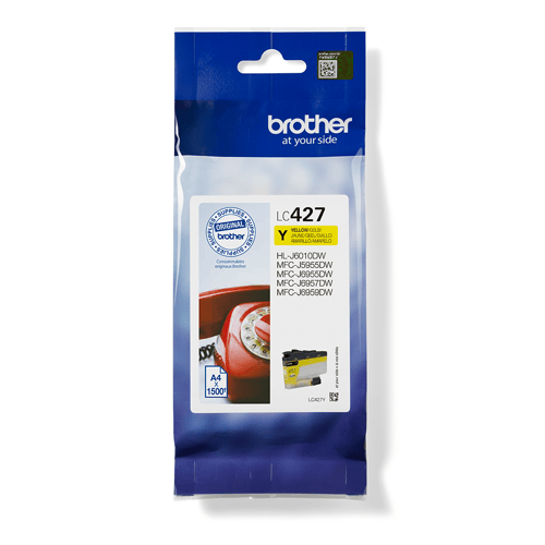 Blækpatron Brother LC427Y gul - 1.500 sider