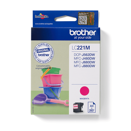 Brother Muste Magenta Lc-221m - Dcp-j562dw/mfc-j480dw/j680dw