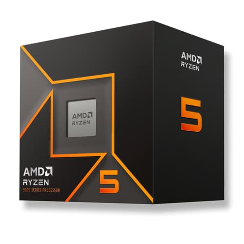 AMD Ryzen 5 9600 Wraith Stealth CPU - 6 kärnor - 3.9 GHz - AMD AM5 - AMD Boxed (med kylare)