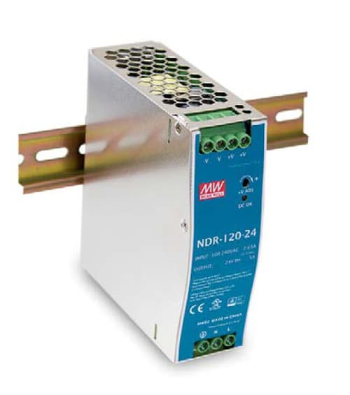 Mean Well Ndr-120-24 Virtalähdeyksikkö 120 W Metallinen 120w