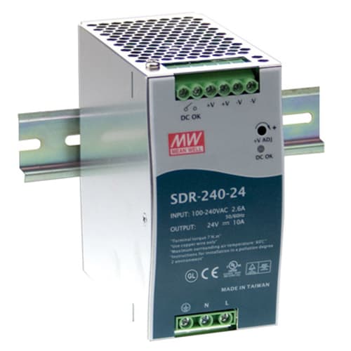 Mean Well Sdr-240-24 Jännitemuuntaja