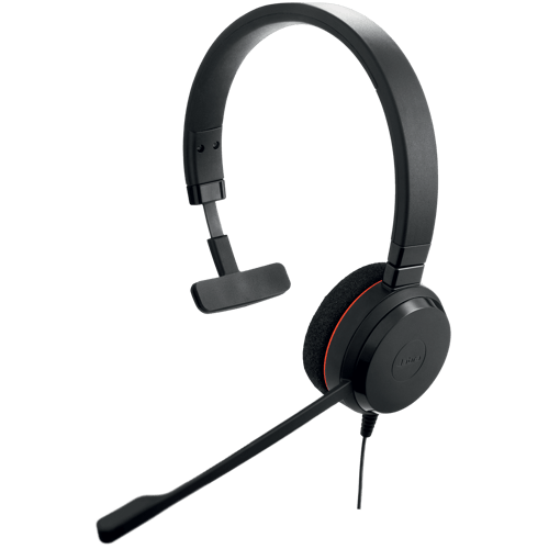 Jabra Evolve 20 Headset Kabel Huvudband Kontor/callcenter Usb Type-c / Usb Type-a Svart Usb-a, Usb-c Uc Svart