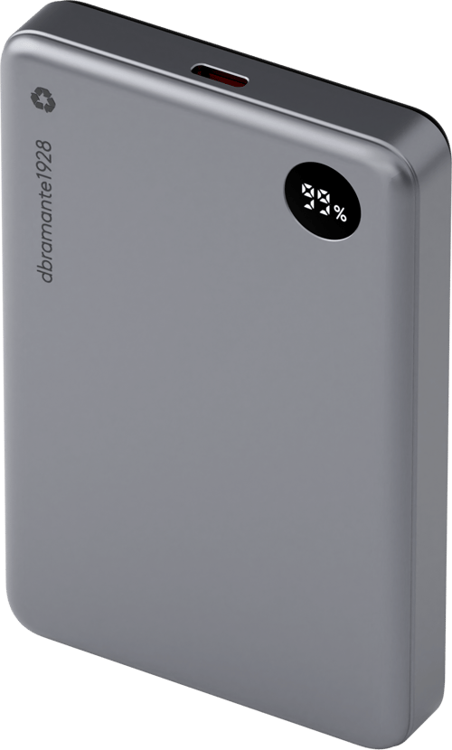 dbramante1928 re-charge MagSafe LED Powerbank - Grå - 10000 mAh