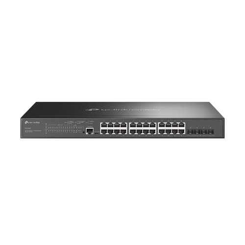 Tp-link Omada Sg3428mp Netværksswitch Administreret L2+ Gigabit Ethernet (10/100/1000) Strøm Over Ethernet (poe) 1u Sort billede