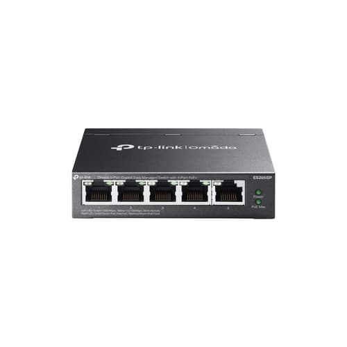 Tp-link Omada Es205gp Managed L2 5-port 4x1 Gb Poe 1xgb Svart