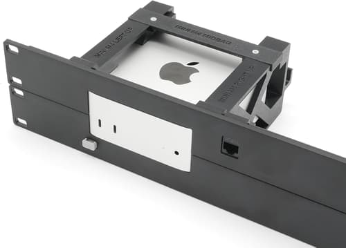 Direktronik 2u Svart 19"" Panel With Fastener For Apple Mac Mini M4