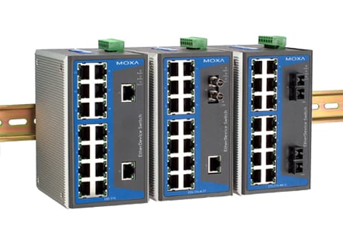 Moxa Eds-316-t 16-ports Industriell Uadministrert Ethernet-svitsj