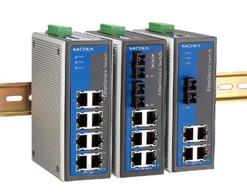Moxa Eds-308-t 8-porttinen Teollinen Hallitsematon Ethernet-kytkin