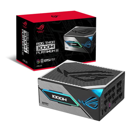 Asus Rog Thor Platinum Iii Atx 3.1 1000w Atx 80+ Platinum Strømforsyning