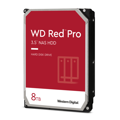 WD Red Pro WD8003FFBX - Harddisk - 8 TB - intern - 3.5 - SATA 6Gb/s - 7200 rpm - buffer: 256 MB