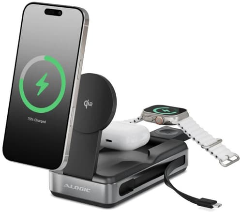 Alogic Roam Powerbank Qi2 100w 21000, 77mah Musta