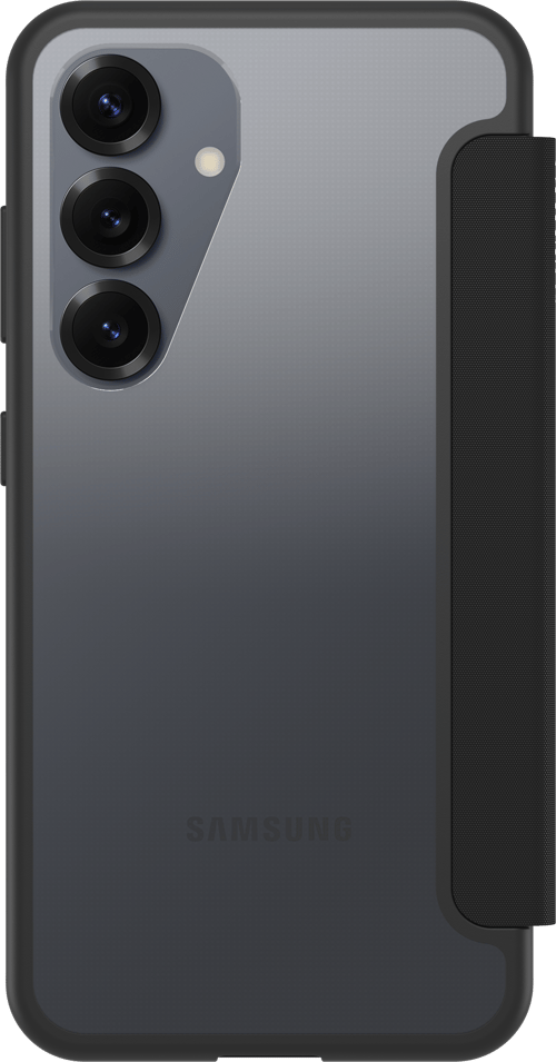 Otterbox React Folio Samsung Galaxy S25 Läpinäkyvä, Musta