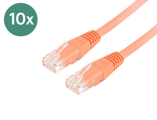 Prokord Tp-cable Utp Cat.6 Unshielded Lszh Rj45 2m 10pcs Rj-45 Cat 6 1.5m Oranssi