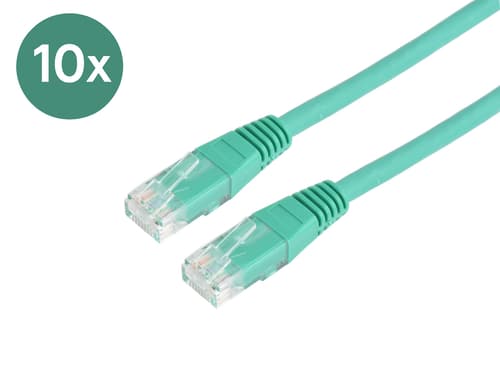 Prokord Nätverkskabel / Patchkabel Lszh 10-pack Rj-45 Cat 6 1m Grön