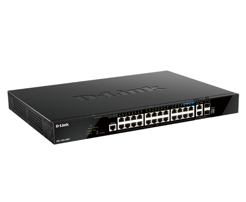 D-link Dgs-1520-28mp/e Verkkokytkin Hallittu L3 Gigabit Ethernet (10/100/1000) Power Over Ethernet -tuki 1u Musta