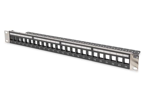 Digitus Dn-91411-lf Patchpaneler 1u Svart Cat 5e, Cat 6, Cat 6a 1u