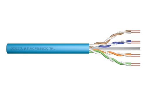 Digitus Dk-1614-a-vh-305 Verkkokaapeli Sininen 305 M Cat6a U/utp (utp) Ei Cat 6a 305m Sininen