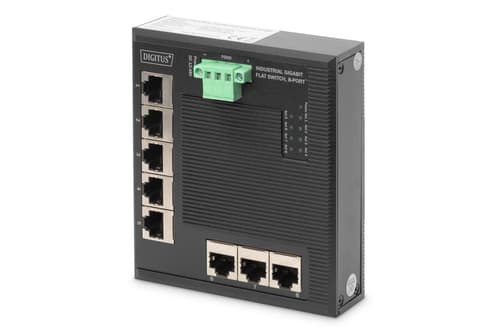 Digitus Dn-651127 Verkkokytkin Hallitsematon Gigabit Ethernet (10/100/1000) Musta