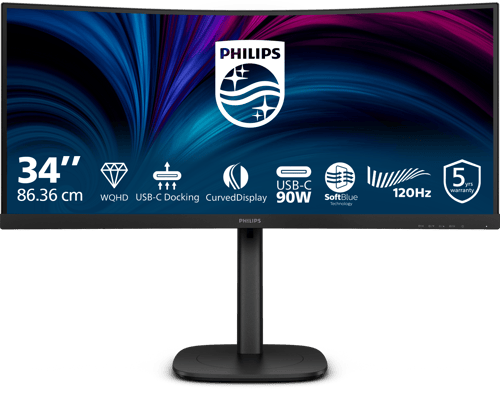Philips 34b2u3600c Curved 34"" 3440 × 1440pixels Va 21:9 120hz