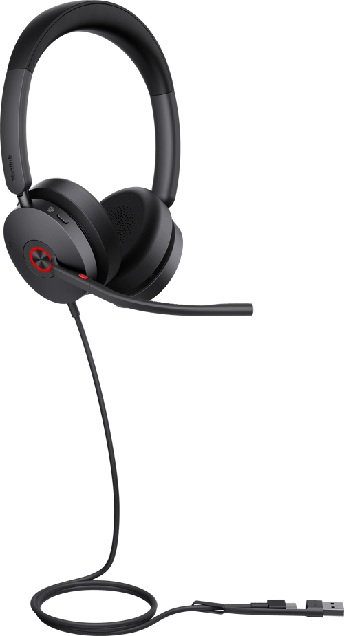 Yealink Uh48 Stereo Usb-a, Usb-c Microsoft Teams Svart
