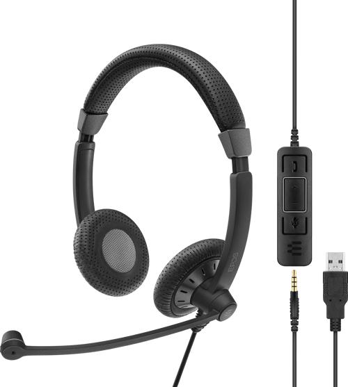 Epos Impact Sc 75 Stereo Usb-a Microsoft Teams Svart