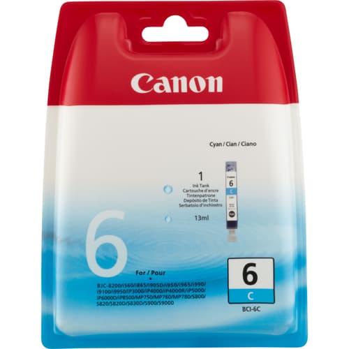 Canon Blæk Cyan Bci-6c S800/s820d/s900/i990
