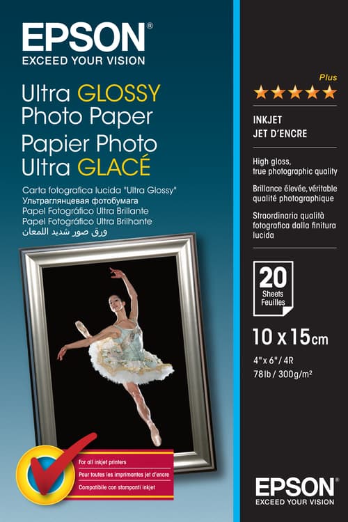 Epson Paperi Photo Ultra Glossy 10x15cm 20 Arkkia 300g