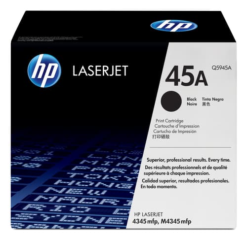 Toner til printer HP 45A sort - 18.000 sider