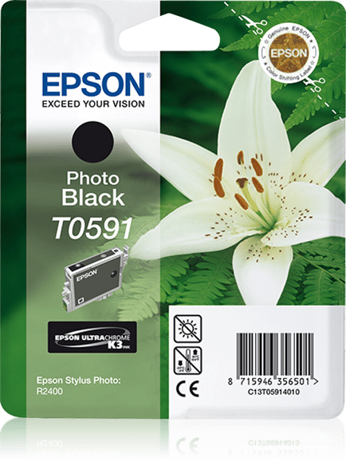 Epson Blæk Foto Sort - Stylus Foto R2400