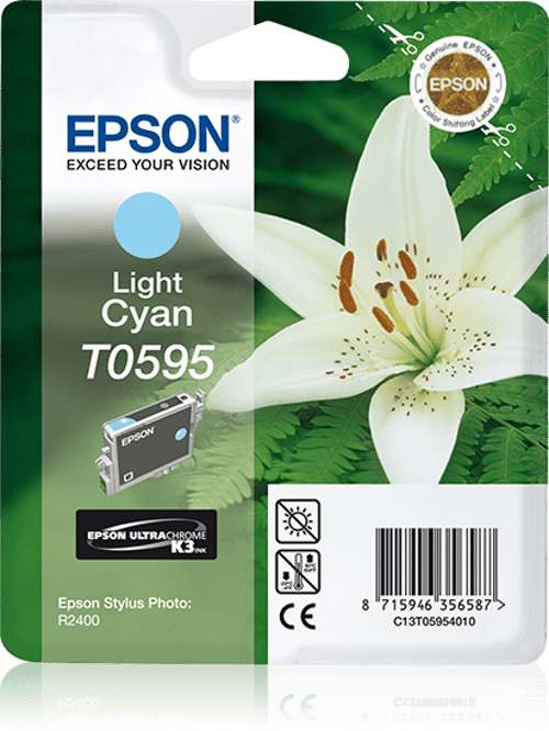 Epson Blæk Ljus Cyan Stylus Foto R2400 billede