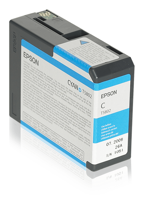 Epson Blæk Cyan T5802 - Pro 3800