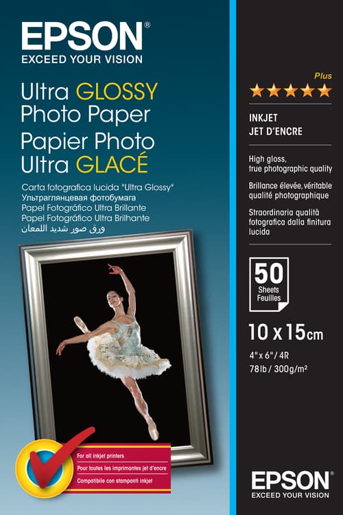 Epson Paperi Photo Ultra Glossy 10x15cm, 50 Arkkia, 300 G