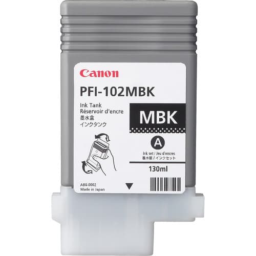 Canon Blæk Matt Sort Pfi-102mbk - Ipf