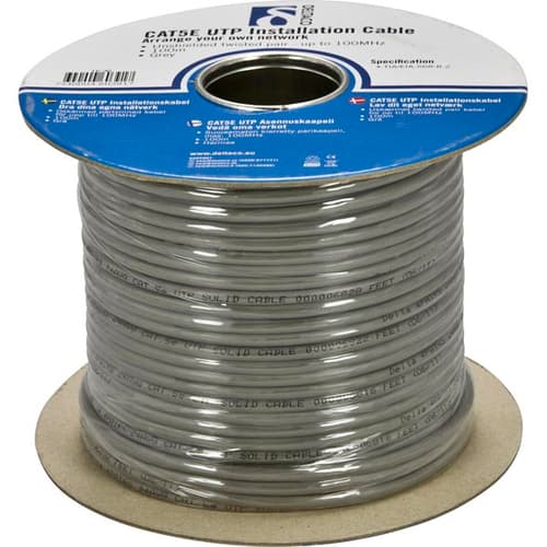 Deltaco Bulkkabel Nej Cat 5e 100m Grå