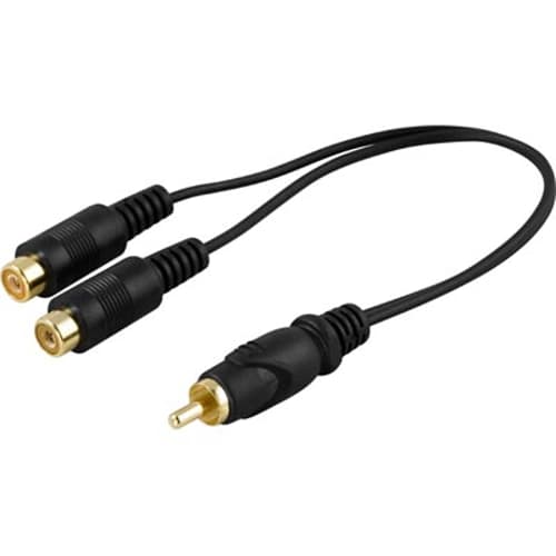 Deltaco Adapter Rca 2 X Rca billede