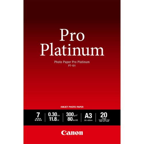 Canon Papper Photo Pro Platinum Pt-101 A3 20-ark 300g