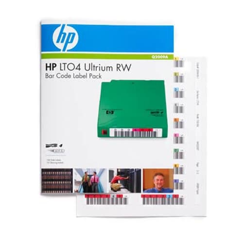 Hpe Ultrium 4 Rw Bar Code Label Pack billede