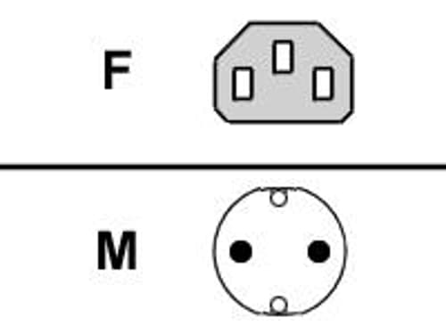Fujitsu Strömkabel 1.8 Meter 1.8m Grå