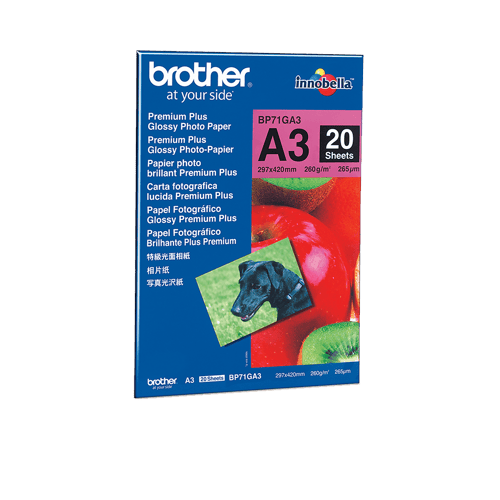 Brother BP71GA3 fotopapper A3 Blå, Röd Glansigt