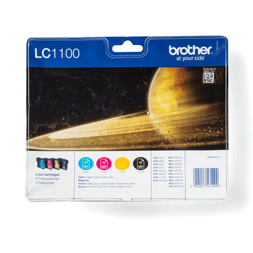 Brother Blæk Multipak Lc1100val (bk,c,m,y)