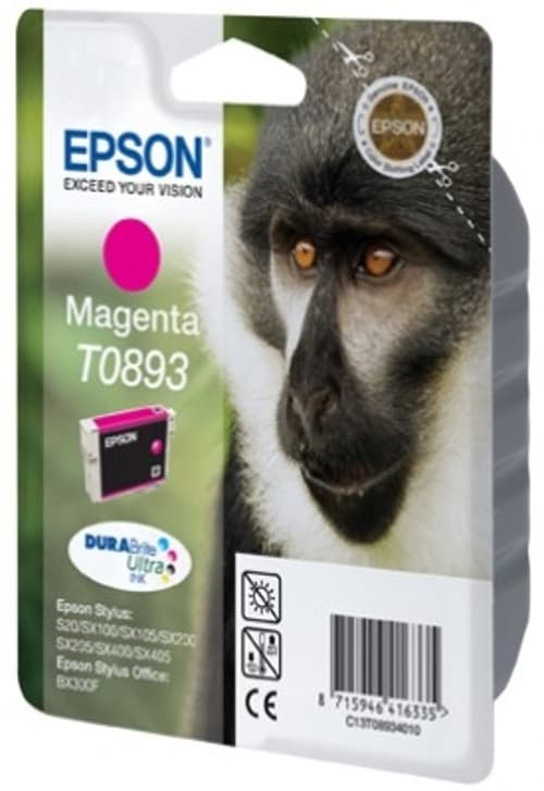 Epson Blæk Magenta T0893 - Sx100/sx105 billede