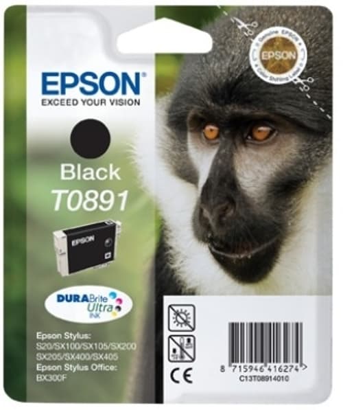 Epson Muste Musta T0891 - Stylus Sx100/sx105