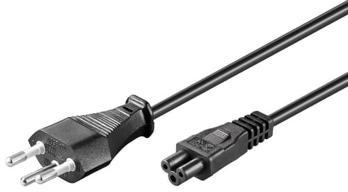 Microconnect Power Cord Notebook 1.8m. Strømstik Type J C5 Sort