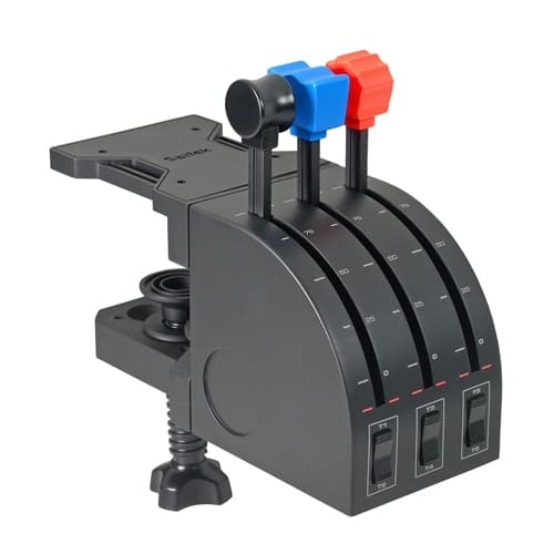 Logitech Pro Flight Throttle Quadrant Musta, Punainen, Sininen