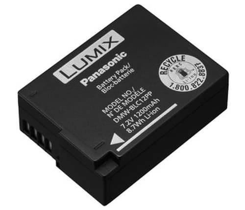 Panasonic DMW-BLC12E - Batteri - Li-Ion - 1200 mAh - for Panasonic DMW-BTC12  Lumix FZ1000  Lumix G DC-G90, G91, G95, DMC-G70, G8, G81, G8M